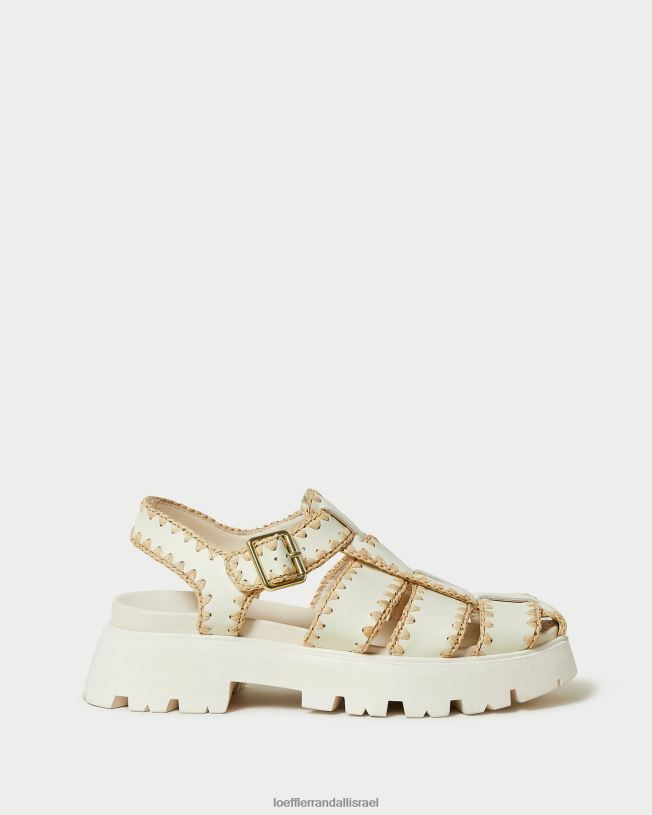 il Loeffler Randall נשים סנדל בכלוב של טליה קרם/טבעי 62DD112 נעליים
