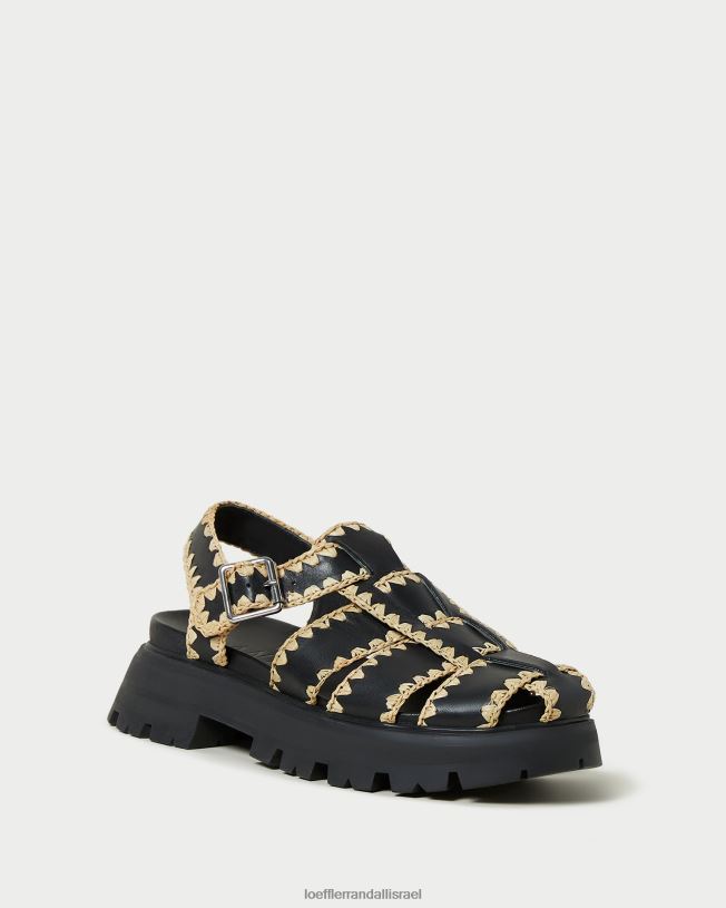 il Loeffler Randall נשים סנדל בכלוב של טליה שחור/טבעי 62DD125 נעליים