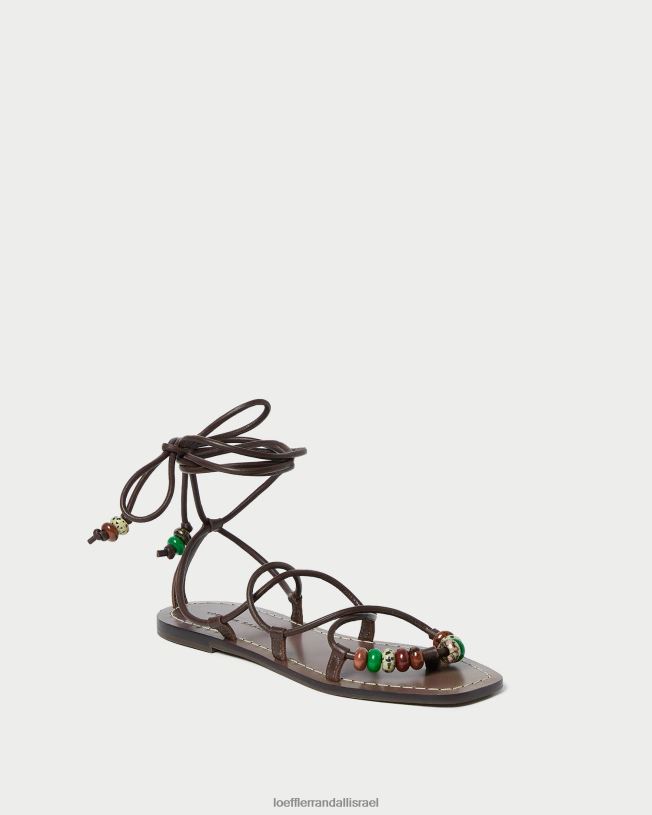 il Loeffler Randall נשים סנדל שרוכים בקשר קולין שוקולד 62DD134 נעליים