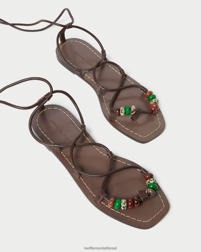 il Loeffler Randall נשים סנדל שרוכים בקשר קולין שוקולד 62DD134 נעליים