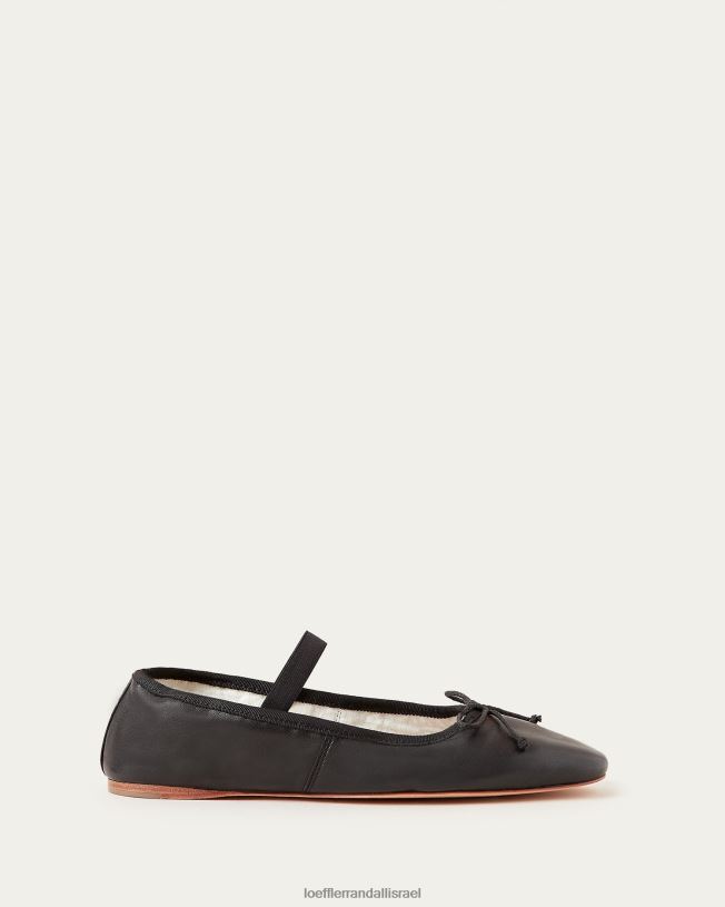 il Loeffler Randall נשים לאוני בלט שטוח עור שחור 62DD293 נעליים