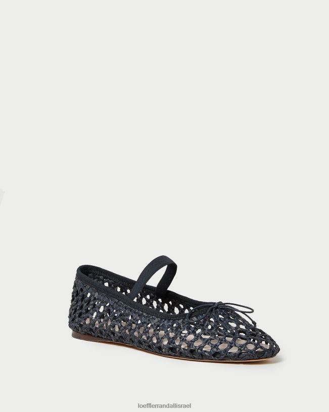 il Loeffler Randall נשים לאוני בלט שטוח סרוגה שחורה 62DD301 נעליים