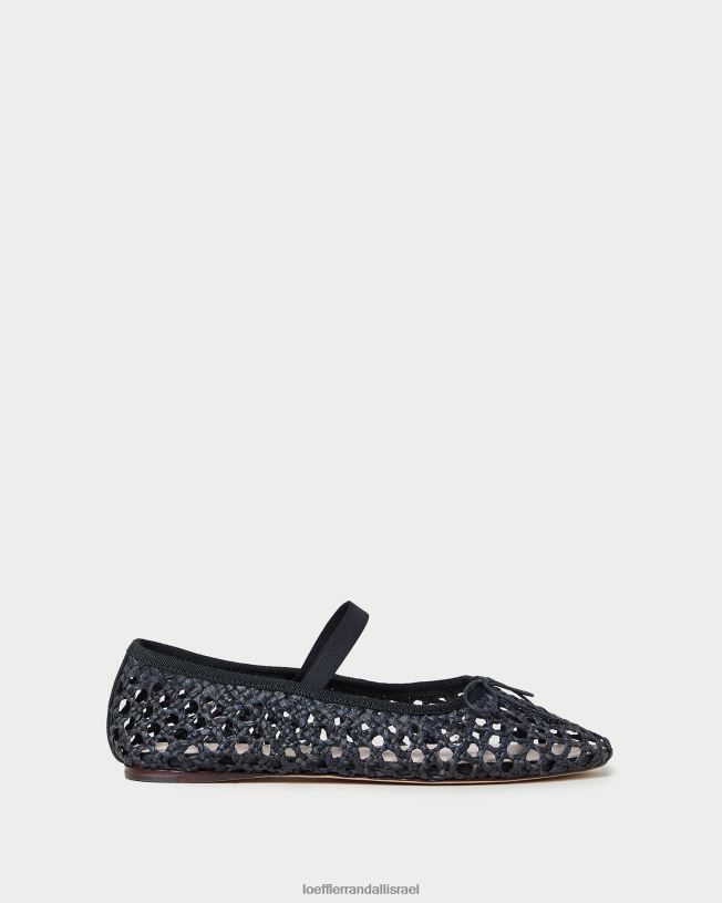 il Loeffler Randall נשים לאוני בלט שטוח סרוגה שחורה 62DD301 נעליים
