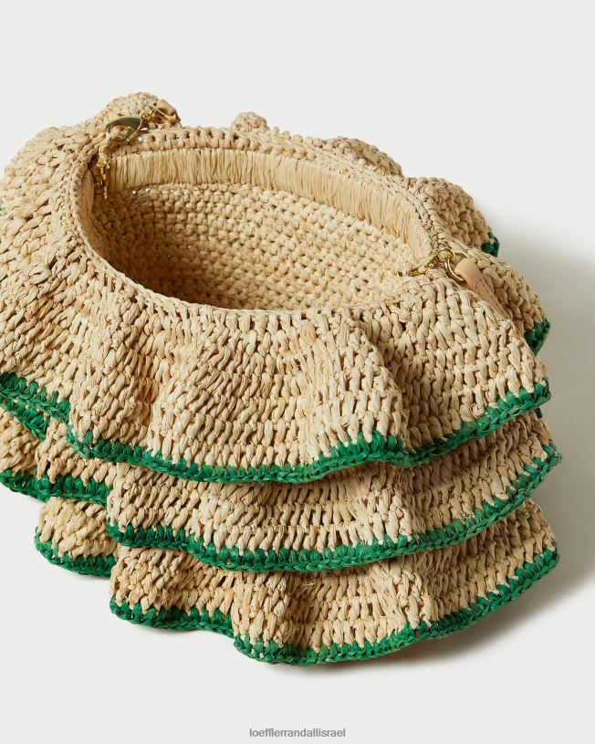 il Loeffler Randall נשים קלאץ' של אודטה טבעי/ירוק 62DD373 תיקים