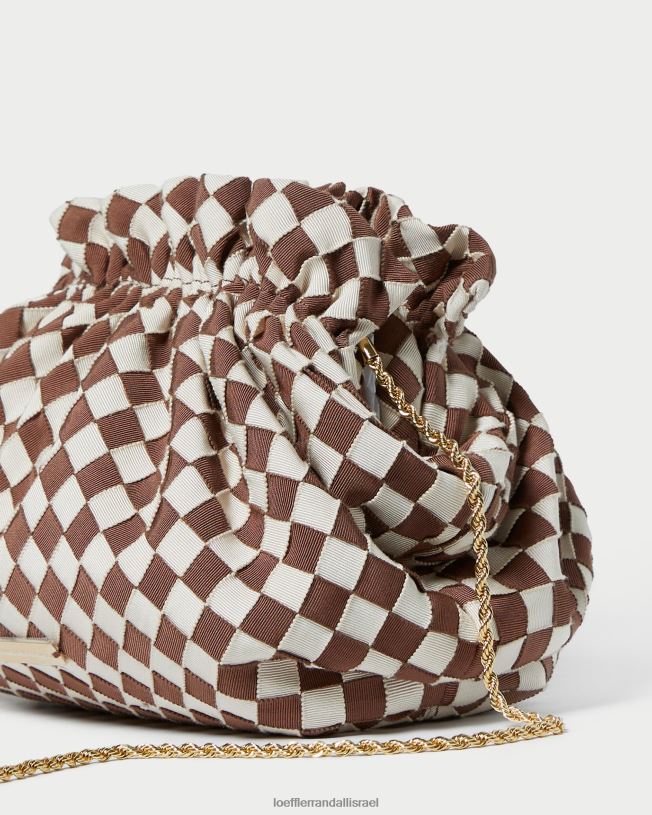 il Loeffler Randall נשים וילה מיני פאוץ' חום/שמנת 62DD383 תיקים