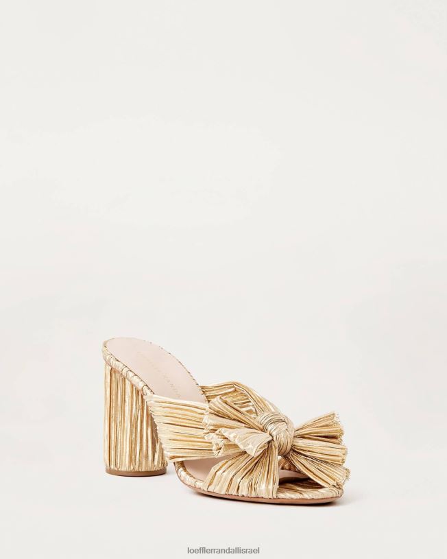 il Loeffler Randall נשים עקב קשת קפלים פני זהב 62DD8 נעליים