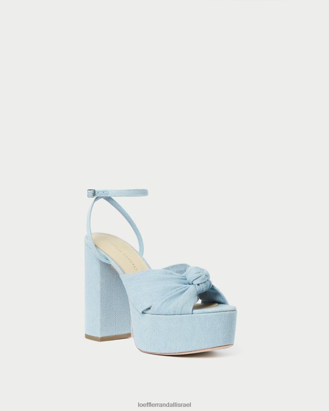 il Loeffler Randall נשים פלטפורמת קשר roz ג'ינס בהיר 62DD84 נעליים
