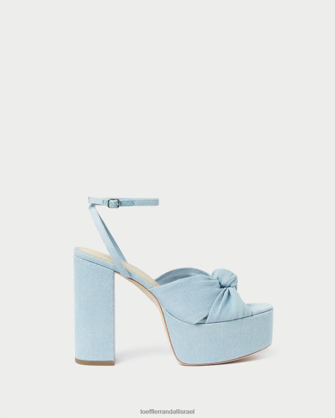 il Loeffler Randall נשים פלטפורמת קשר roz ג'ינס בהיר 62DD84 נעליים